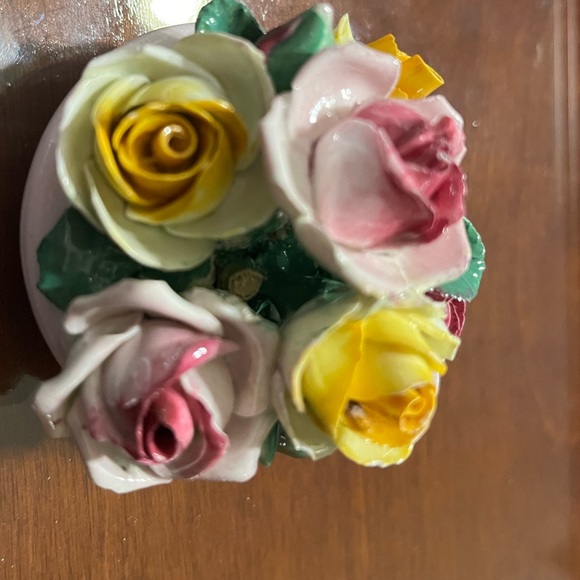 3/$30 antique china rose ornament - Picture 4 of 5